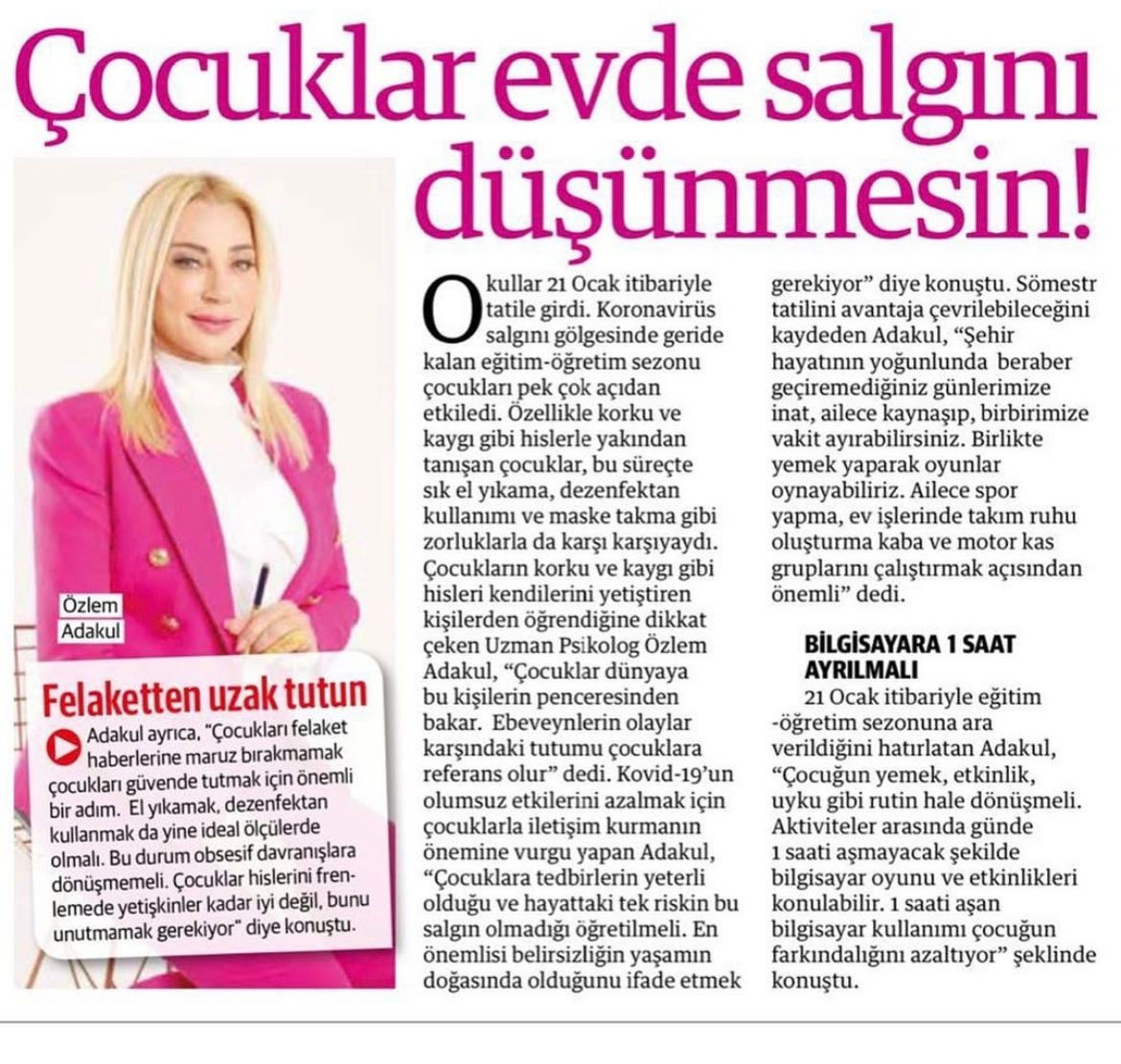 ÖZLEM ESRA ADA - BASIN